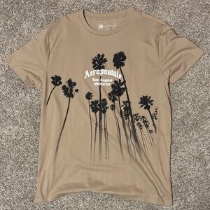 Aeropostale Brown Palm Tree Tee